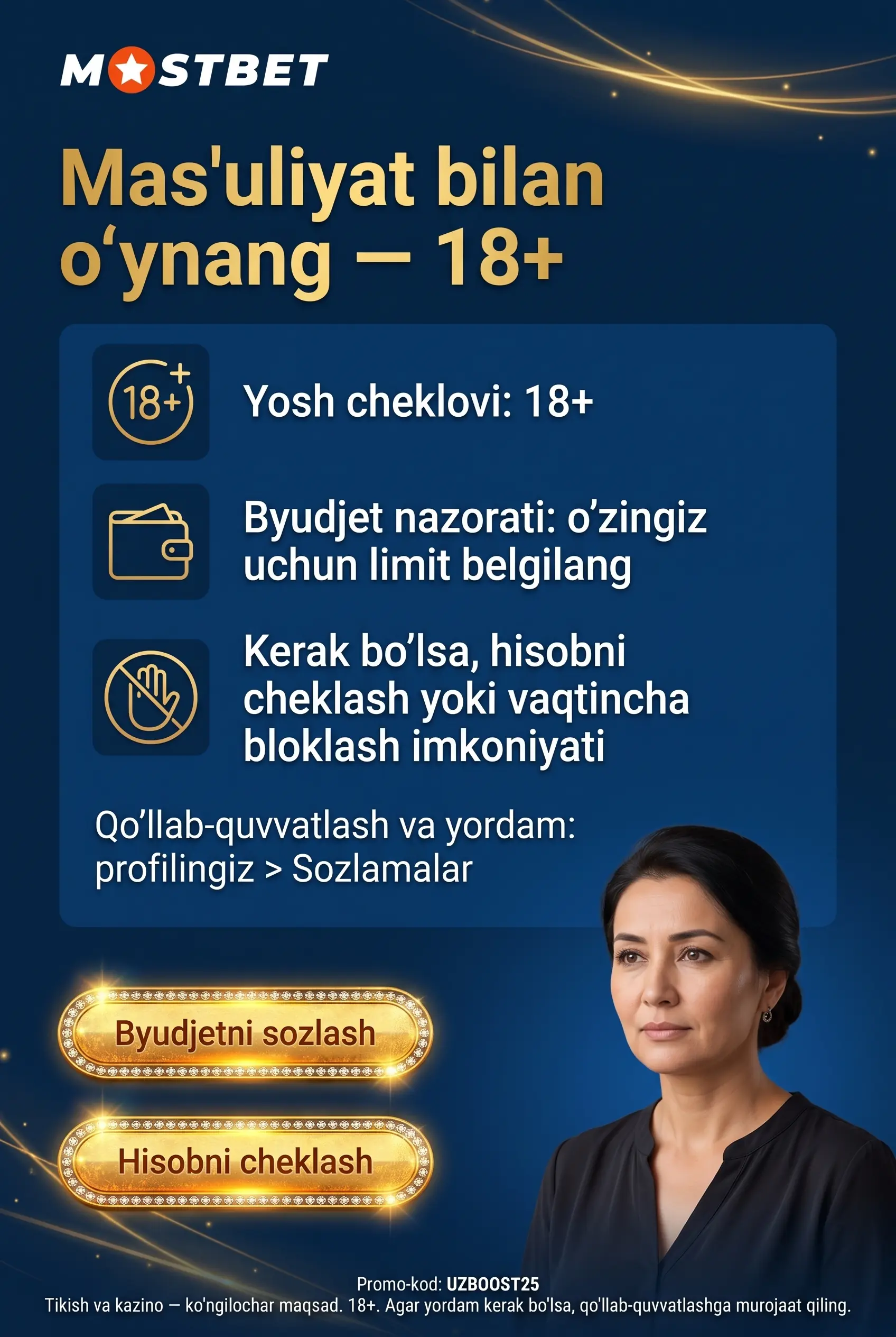 Mas'uliyatli o'yin va 18 yosh cheklovi