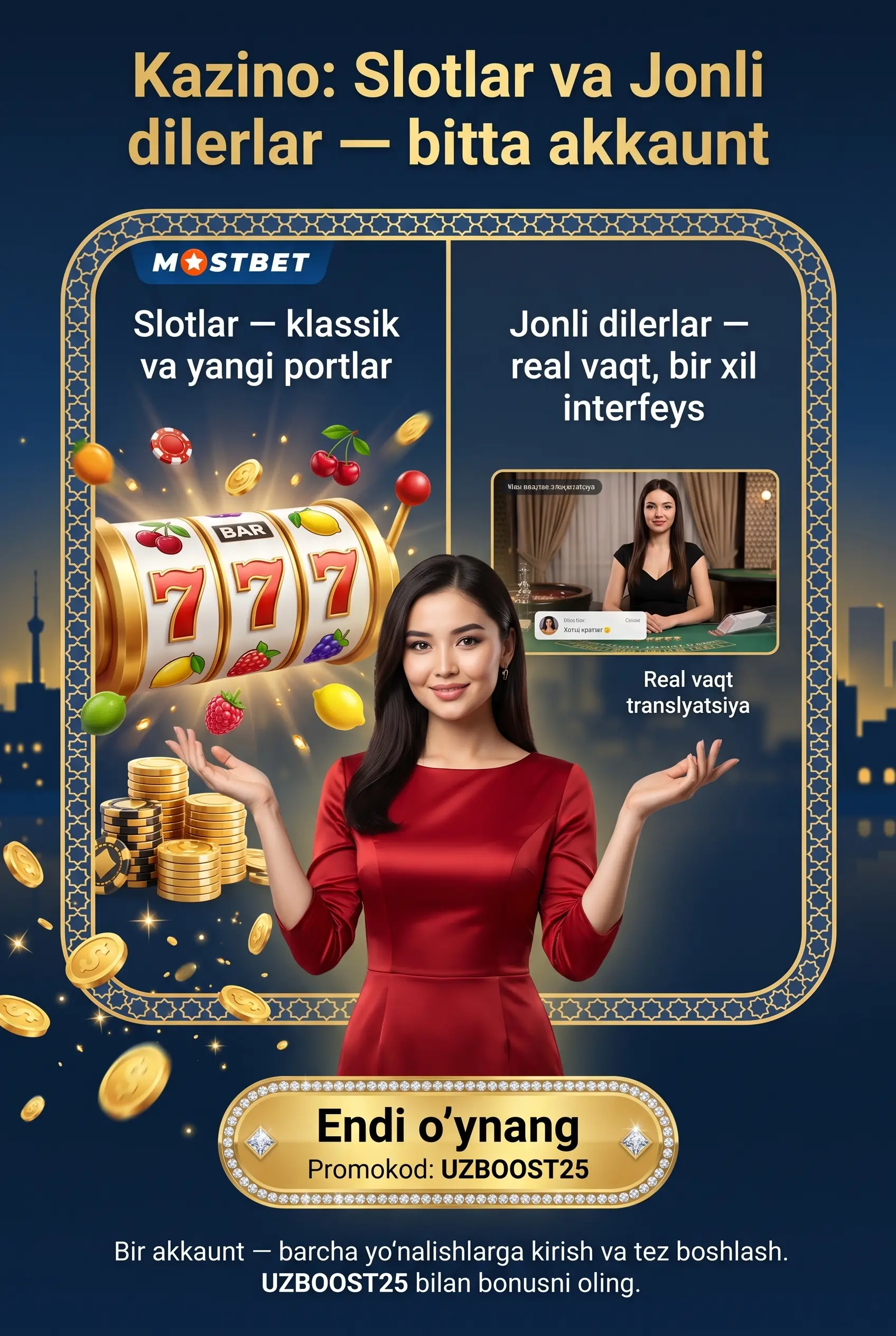Mostbet kazino yo'nalishlari