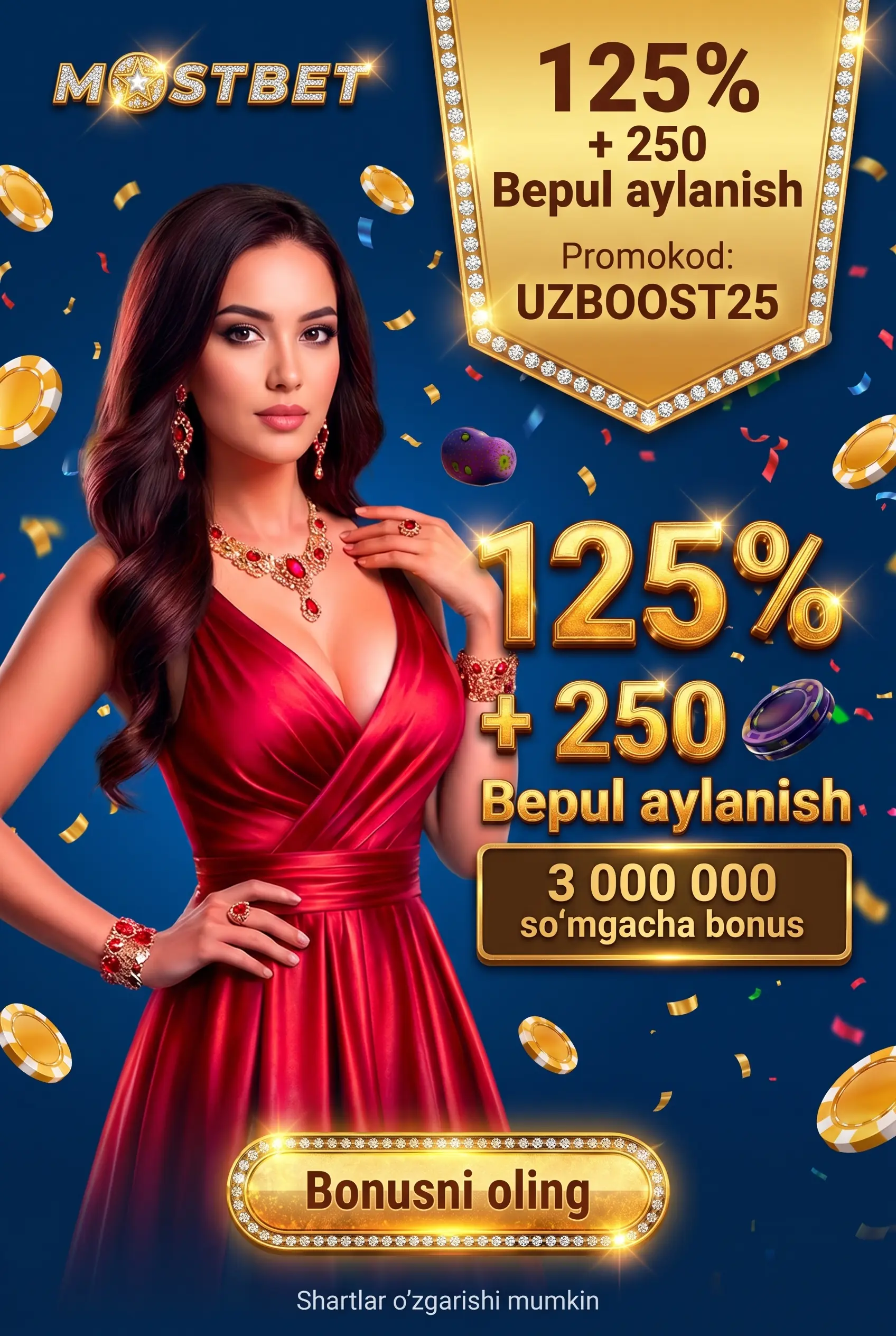 Bonus va aksiyalar haqida