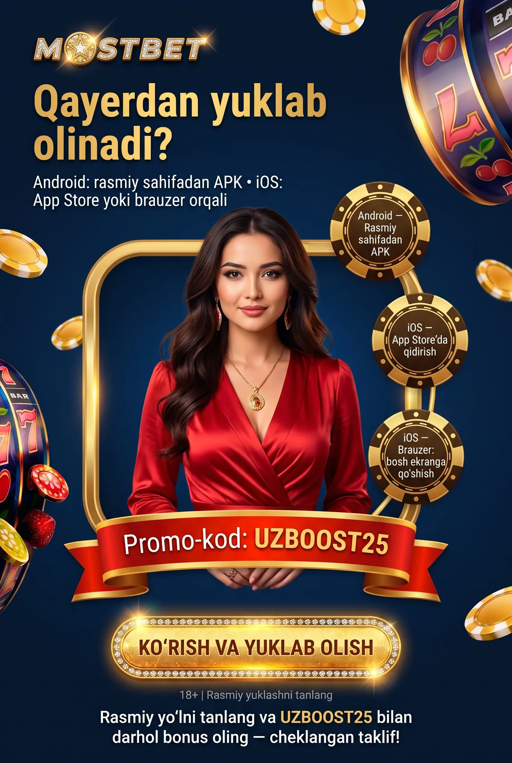 Mostbet ilovani qayerdan yuklab olish haqida javob