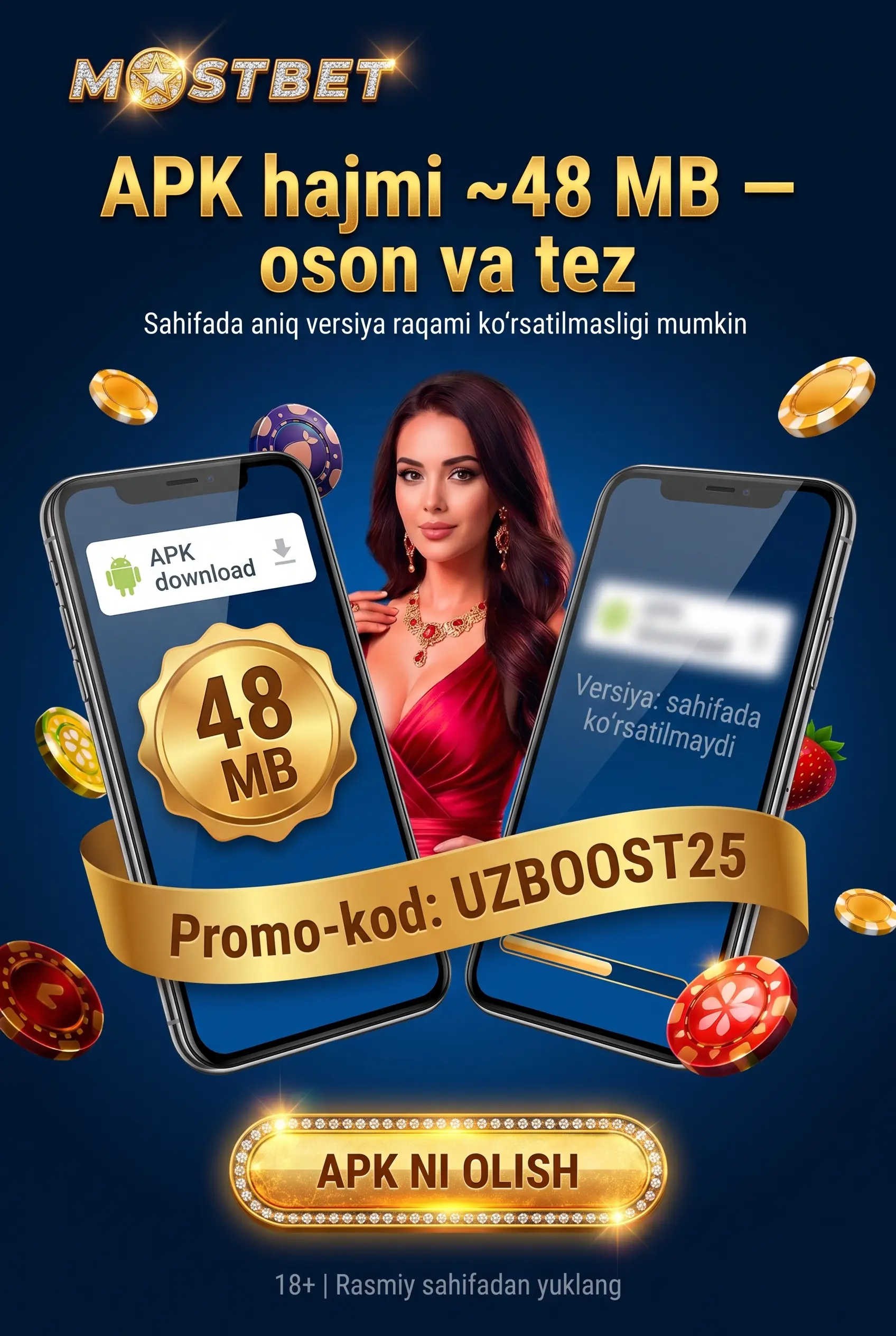 APK faylining hajmi qancha ekani haqida ma'lumot