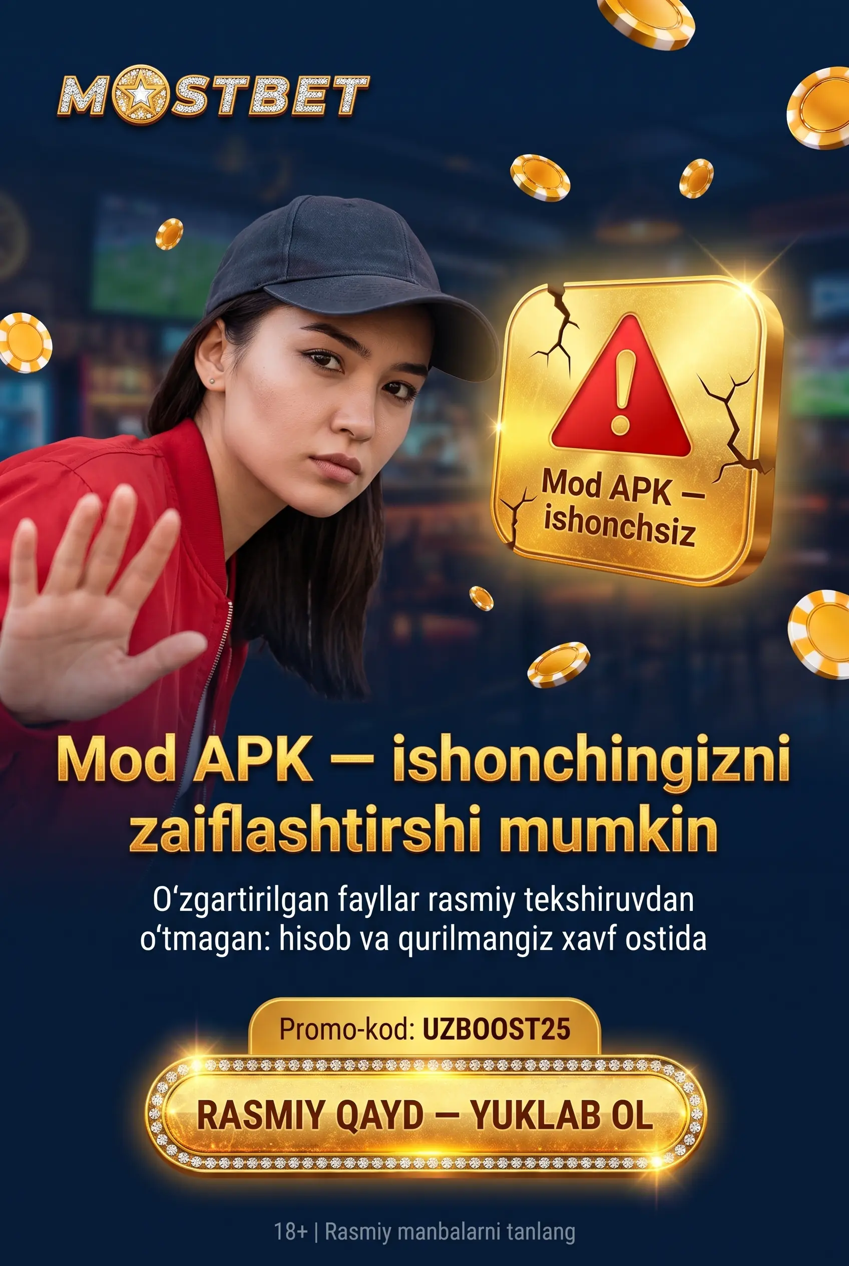 Mod APK ishonchlimi degan savolga ogohlantirish