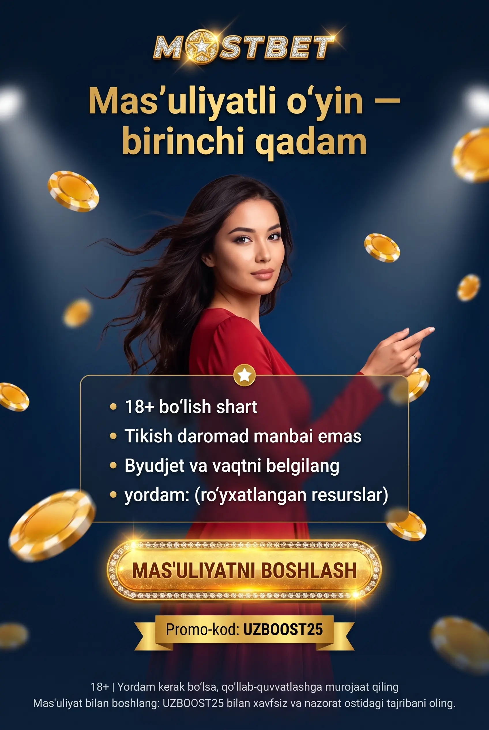 Mas'uliyatli o'yin va 18 yosh cheklovi