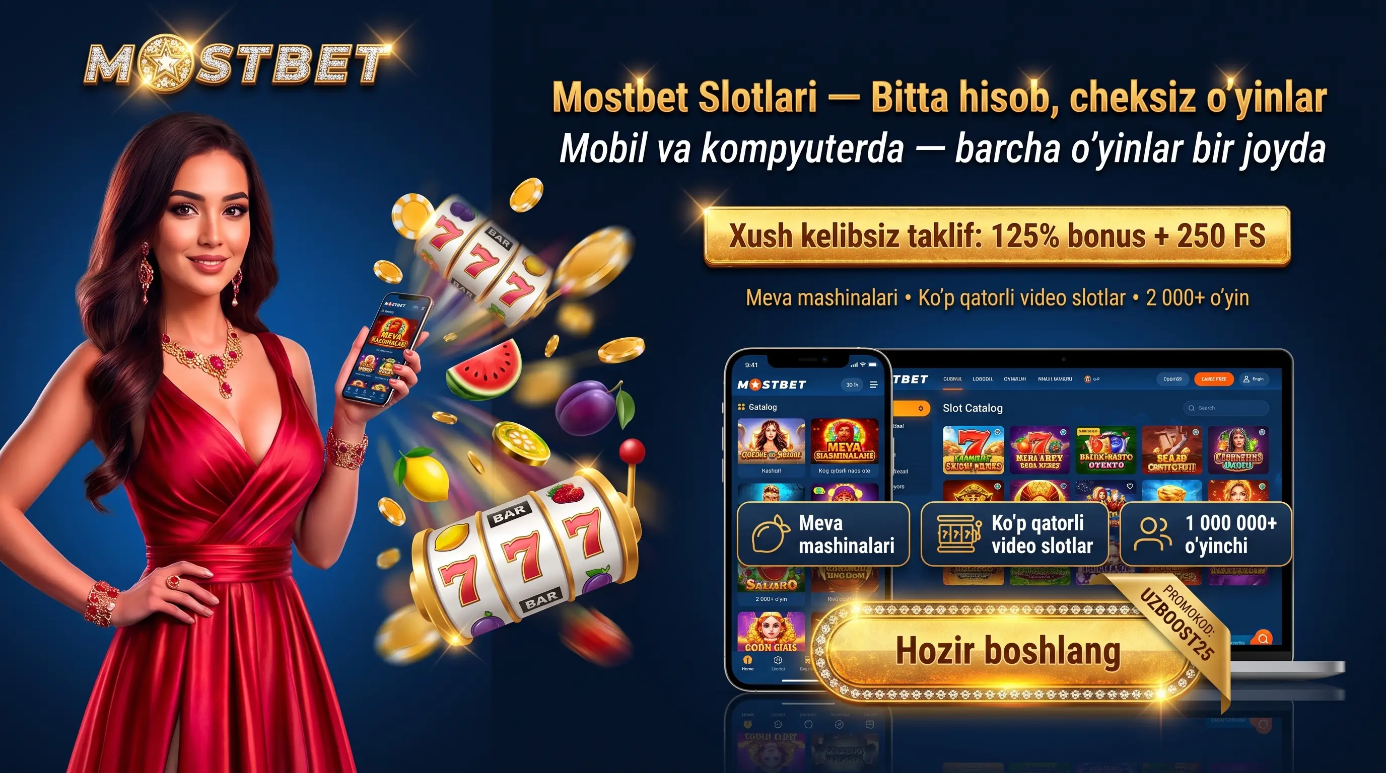 Mostbet slotlar dunyosi O'zbekistonda