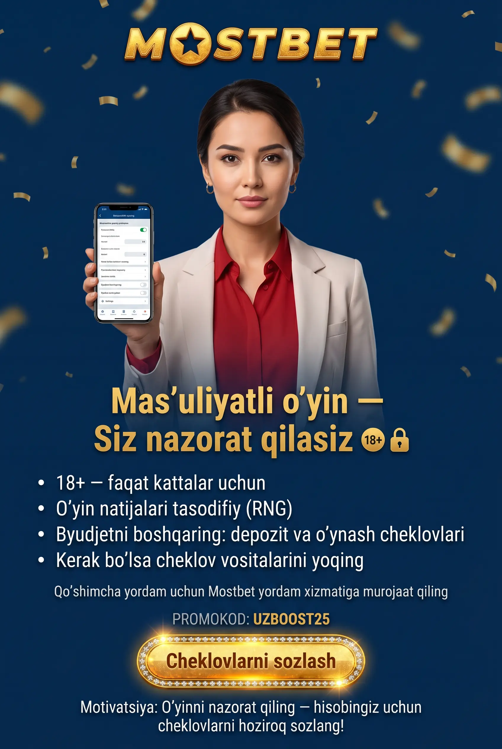Responsible gaming va mas'uliyatli o'yin